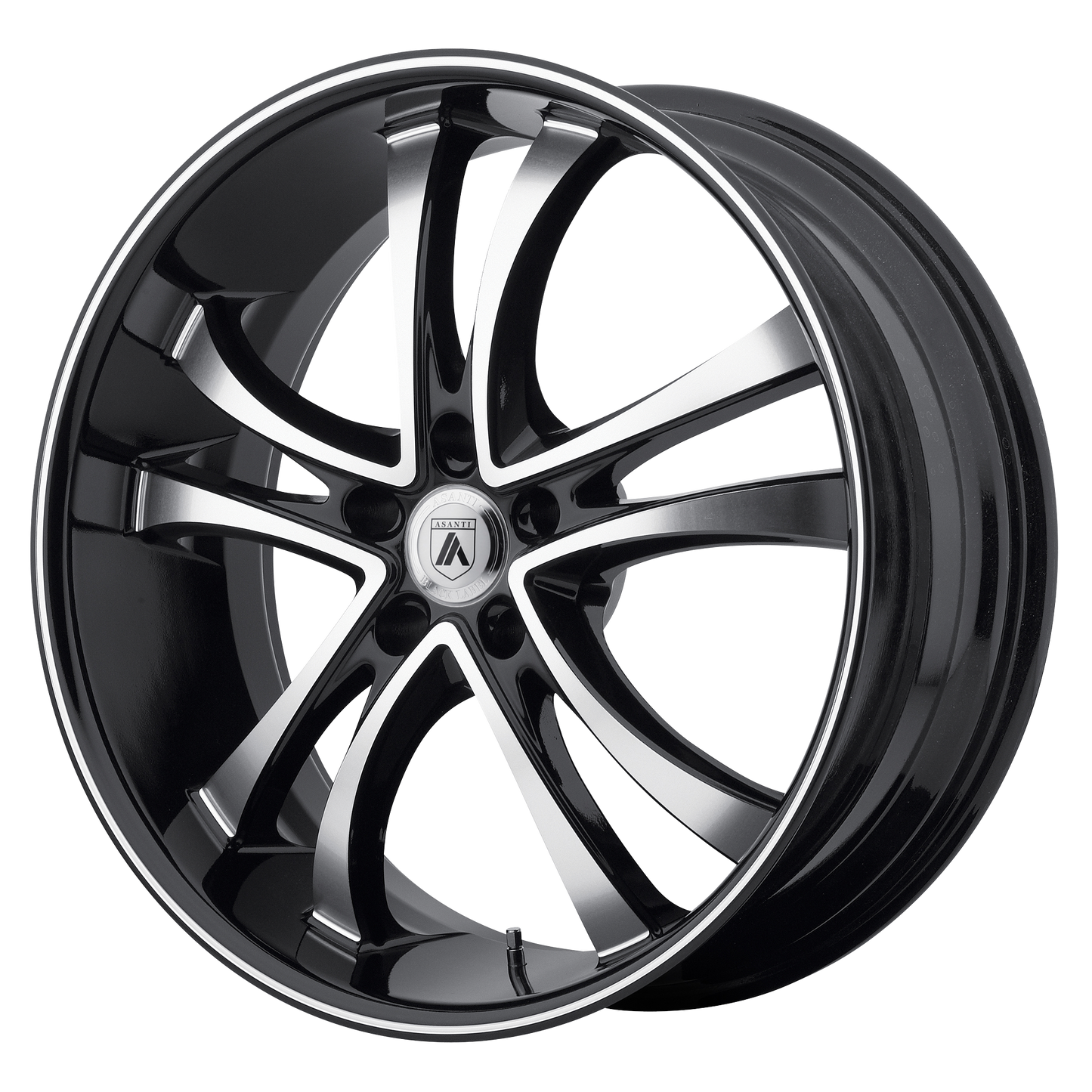 ABL6 22X10 5X112 MACH W/ BLACK LIP 38MM