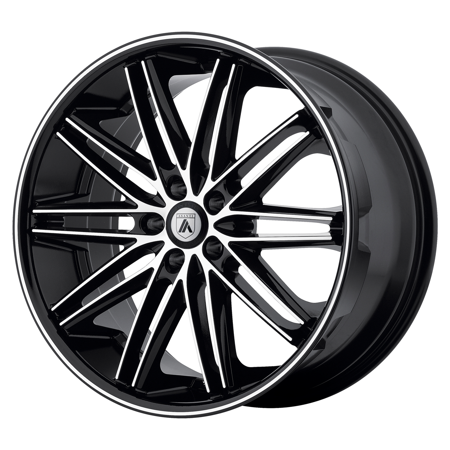 ABL10 20X8.5 5X112 MACH W/ BLCK LIP 38MM
