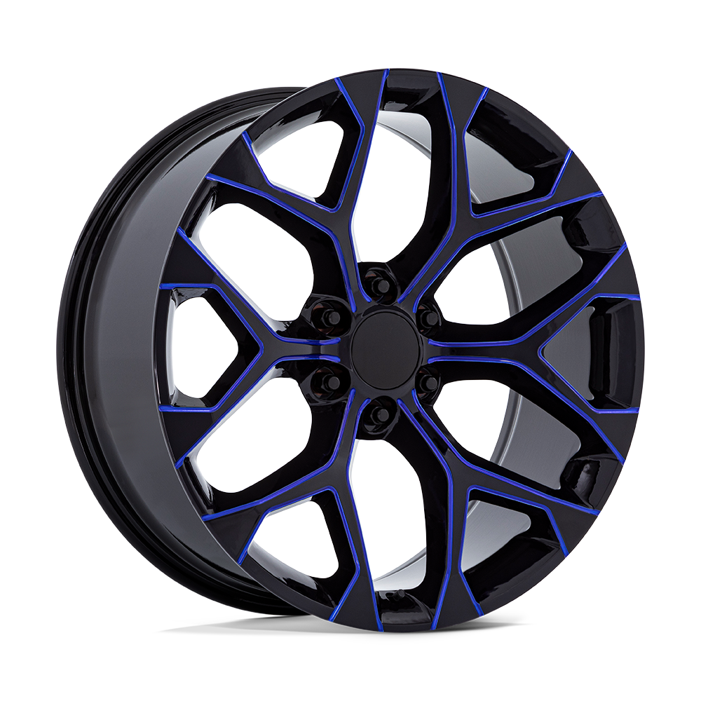 PR176 22X9 6X5.5 78 G-BLK BLUE-MILL +24