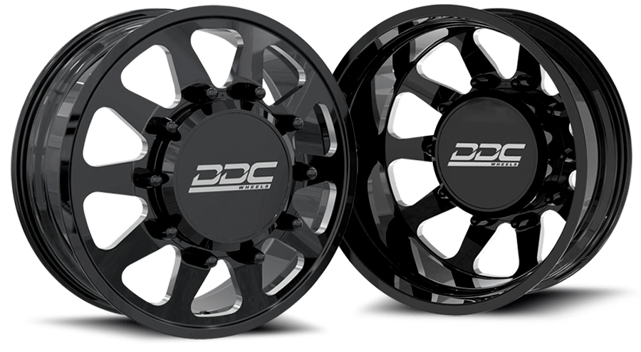 DDC | Dually Wheels The Ten Forged 20x8.25 8x170 Black / Mill 99 - 04 Ford F - 350 - Sniper Custom Trucks