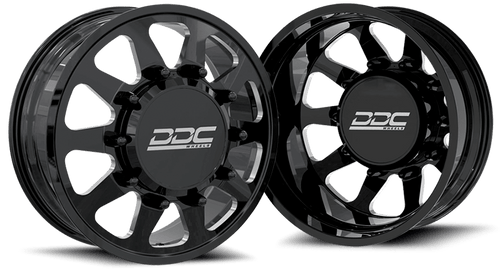 DDC | Dually Wheels The Ten Forged 20x8.25 8x170 Black / Mill 99 - 04 Ford F - 350 - Sniper Custom Trucks