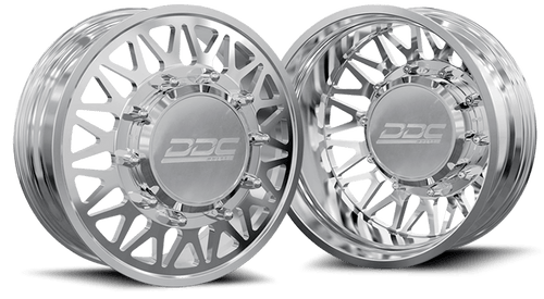 DDC | Dually Wheels The Mesh Forged 20x8.25 8x200 Polished 05 - 25 Ford F - 350 11 - 14 Ford F - 450 19 - 23 Ram 19 - 25 3500 - Sniper Custom Trucks
