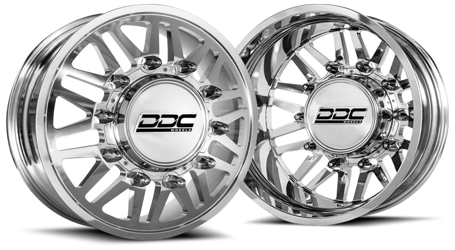 DDC | Dually Wheels Aftermath Polished 22X8.25 8X200 F - 350 05 - 25 F - 450 11 - 14 19 - 25 Ram 3500 - Sniper Custom Trucks
