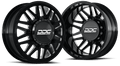 DDC | Dually Wheels Aftermath Black / Milled 22X8.25 8X210 Silverado / Sierra 11 - 25 - Sniper Custom Trucks