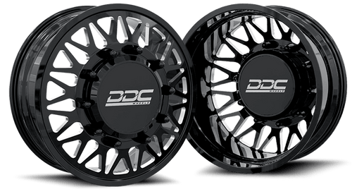 DDC | Dually Wheels The Mesh Forged 20x8.25 10x225 Black / Mill 15 - 25 F - 450 / F - 550 Dodge Ram 08 - 25 4500 / 5500 - Sniper Custom Trucks