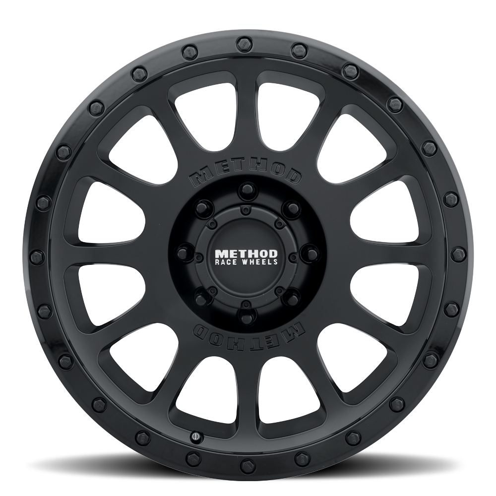 Method Race Wheels | MR305 NV | Matte Black - Gloss Black Lip