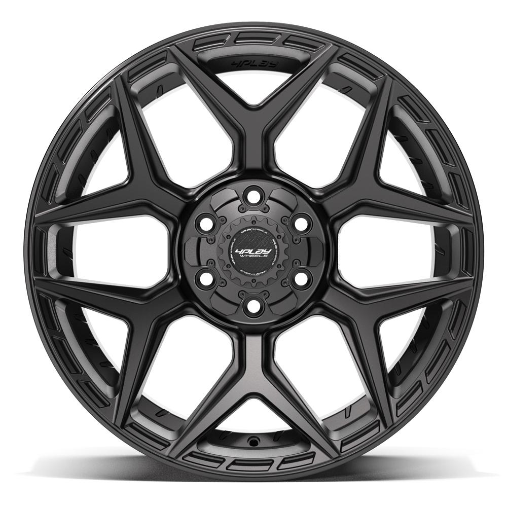 4PLAY 4P06 20x10 6x135 + 6x139.7 -18et Satin Black Wheel
