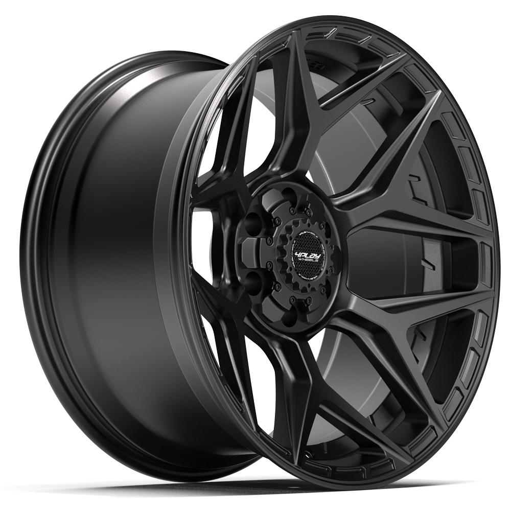 4PLAY 4P06 20x10 6x135 + 6x139.7 -18et Satin Black Wheel