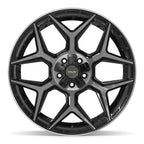 4PLAY 4P06 22x10 5x127 + 5x139.7 -18et Gloss Black Brushed with Tinted Clear Wheel