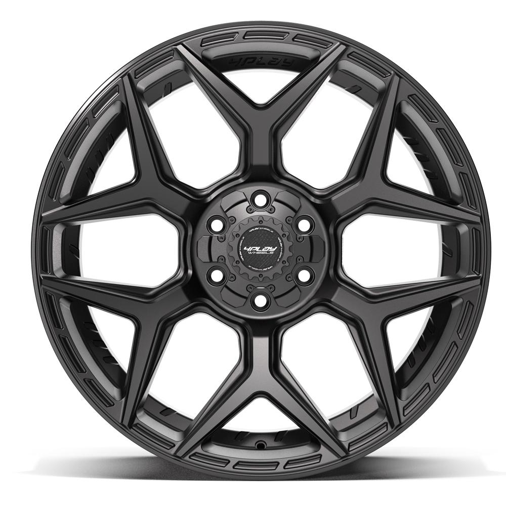 4PLAY 4P06 22x10 6x135 + 6x139.7 -18et Satin Black Wheel