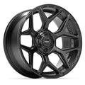 4PLAY 4P06 22x10 6x135 + 6x139.7 -18et Satin Black Wheel