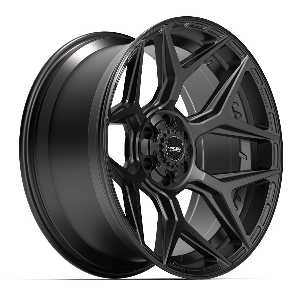 4PLAY 4P06 22x10 6x135 + 6x139.7 -18et Satin Black Wheel