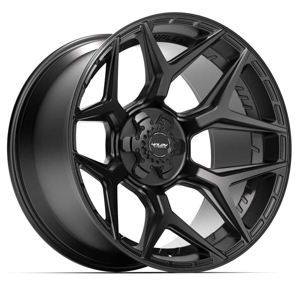 4PLAY 4P06 22x12 6x135 + 6x139.7 -44et Satin Black Wheel