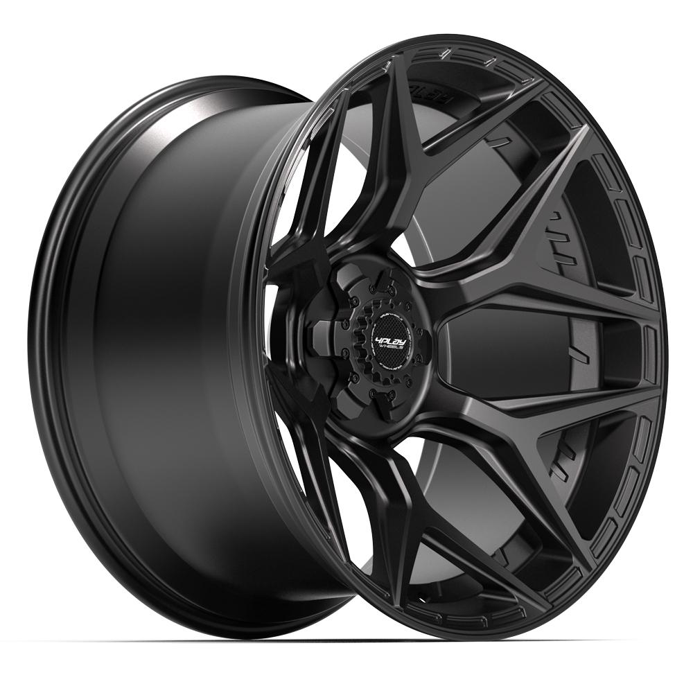 4PLAY 4P06 22x12 6x135 + 6x139.7 -44et Satin Black Wheel