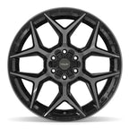 4PLAY 4P06 22x12 6x135 + 6x139.7 -44et Gloss Black Brushed with Tinted Clear Wheel
