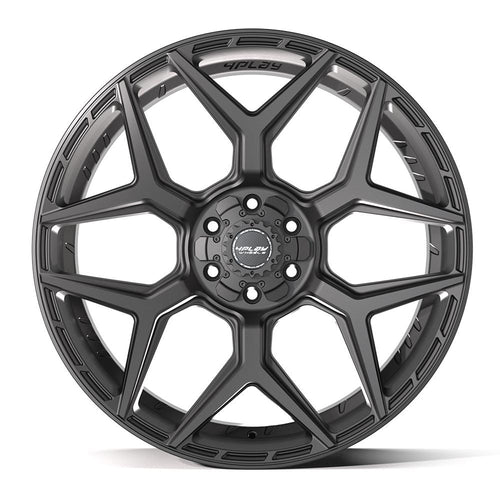 4PLAY 4P06 24x10 6x135 + 6x139.7 18et Satin Black Wheel