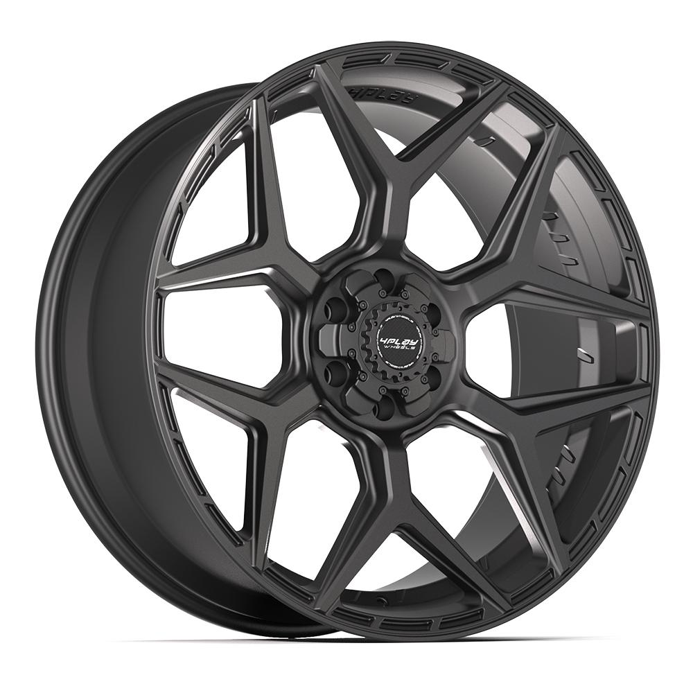 4PLAY 4P06 24x10 6x135 + 6x139.7 18et Satin Black Wheel