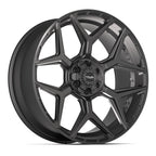 4PLAY 4P06 24x10 6x135 + 6x139.7 18et Satin Black Wheel