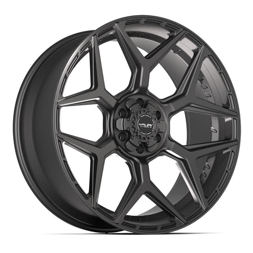 4PLAY 4P06 24x10 6x135 + 6x139.7 18et Satin Black Wheel