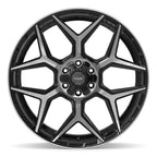 4PLAY 4P06 24x10 6x135 + 6x139.7 18et Gloss Black Brushed with Tinted Clear Wheel