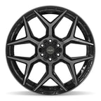4PLAY 4P06 24x12 6x135 + 6x139.7 -44et Gloss Black Brushed with Tinted Clear Wheel