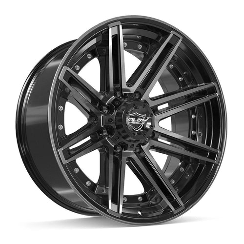 4PLAY 4P08 22x10 8x180 - 24et Gloss Black Brushed with Tinted Clear Wheel - Sniper Custom Trucks
