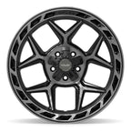 4PLAY 4P55 20x10 5x127 + 5x139.7 -18et Gloss Black Brushed with Tinted Clear Wheel
