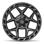 4PLAY 4P55 20x10 6x135 + 6x139.7 -18et Gloss Black Brushed with Tinted Clear Wheel