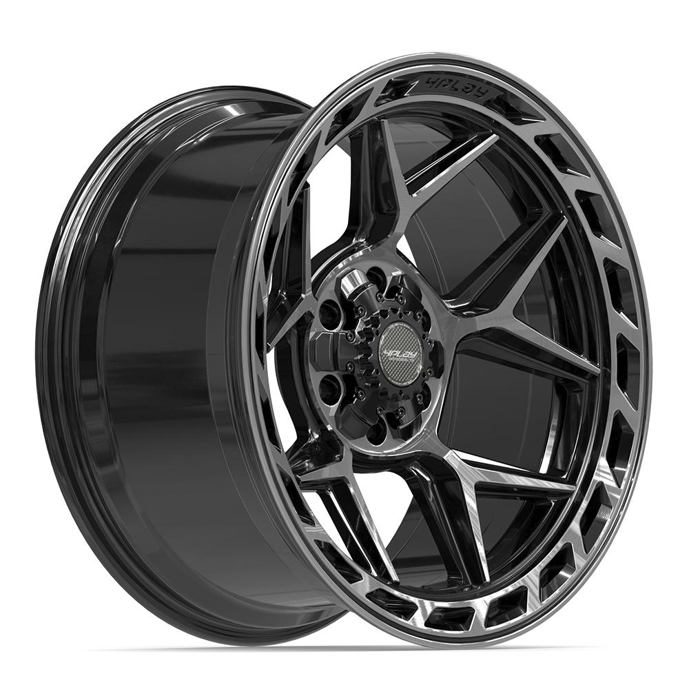 4PLAY 4P55 20x10 6x135 + 6x139.7 -18et Gloss Black Brushed with Tinted Clear Wheel