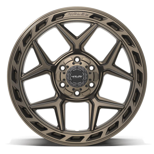 4PLAY 4P55 20x10 6x135 + 6x139.7 - 18et Satin Bronze Wheel - Sniper Custom Trucks