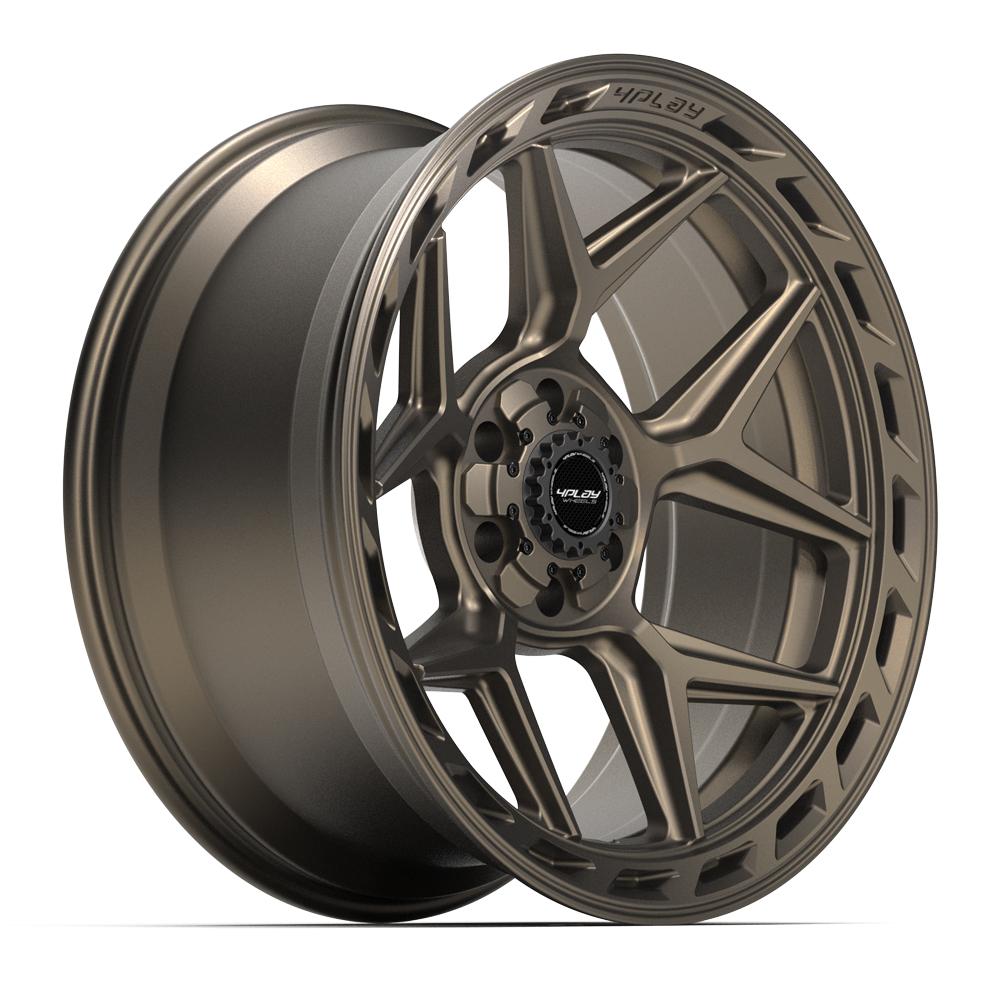 4PLAY 4P55 22x10 6x135 + 6x139.7 -18et Satin Bronze Wheel