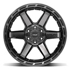 4PLAY 4P63 20x10 5x127 + 5x139.7 -18et Gloss Black Brushed with Tinted Clear Wheel