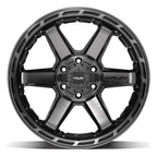 4PLAY 4P63 20x10 6x135 + 6x139.7 -18et Gloss Black Brushed with Tinted Clear Wheel