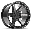 4PLAY 4P63 20x10 6x135 + 6x139.7 -18et Gloss Black Brushed with Tinted Clear Wheel