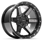 4PLAY 4P63 20x10 6x135 + 6x139.7 -18et Gloss Black Brushed with Tinted Clear Wheel