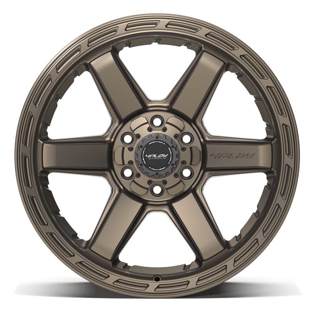 4PLAY 4P63 20x10 6x135 + 6x139.7 -18et Satin Bronze Wheel