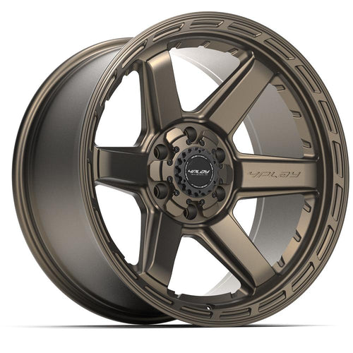 4PLAY 4P63 20x10 6x135 + 6x139.7 - 18et Satin Bronze Wheel - Sniper Custom Trucks