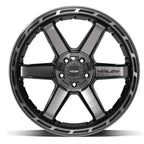 4PLAY 4P63 22x10 5x127 + 5x139.7 -18et Gloss Black Brushed with Tinted Clear Wheel