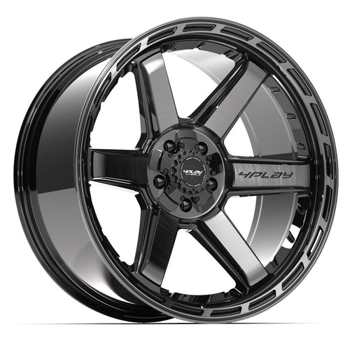 4PLAY 4P63 22x10 5x127 + 5x139.7 - 18et Gloss Black Brushed with Tinted Clear Wheel - Sniper Custom Trucks