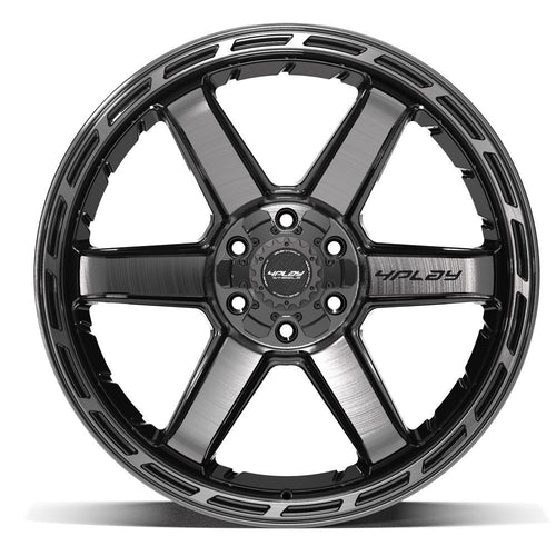 4PLAY 4P63 22x10 6x135 + 6x139.7 - 18et Gloss Black Brushed with Tinted Clear Wheel - Sniper Custom Trucks