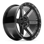 4PLAY 4P63 22x10 6x135 + 6x139.7 -18et Gloss Black Brushed with Tinted Clear Wheel
