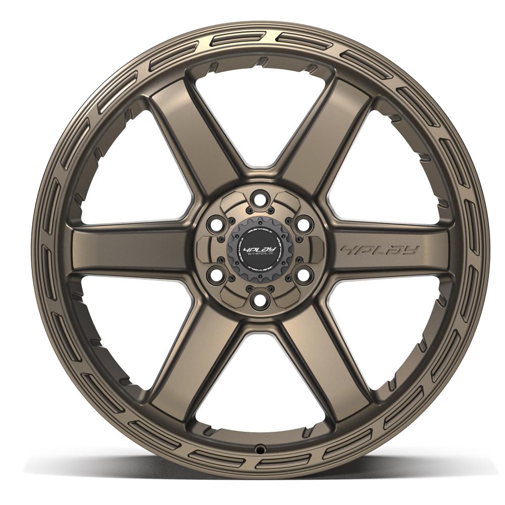 4PLAY 4P63 22x10 6x135 + 6x139.7 -18et Satin Bronze Wheel