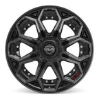 4PLAY 4P80R 20x10 6x135 + 6x139.7 -18et Gloss Black Brushed with Tinted Clear Wheel