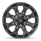 4PLAY 4P83 20x9 6x135 + 6x139.7 0et Gloss Black Brushed with Tinted Clear Wheel
