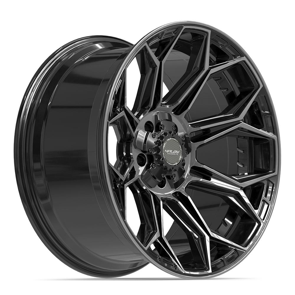 4PLAY 4P83 20x10 5x127 + 5x139.7 -18et Gloss Black Brushed with Tinted Clear Wheel
