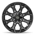 4PLAY 4P83 20x10 6x135 + 6x139.7 -18et Gloss Black Brushed with Tinted Clear Wheel