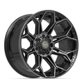 4PLAY 4P83 20x10 6x135 + 6x139.7 -18et Gloss Black Brushed with Tinted Clear Wheel