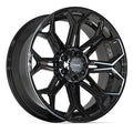 4PLAY 4P83 22x9 6x135 + 6x139.7 12et Gloss Black Wheel
