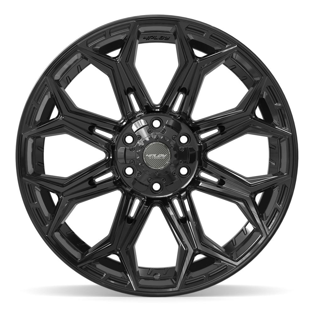 4PLAY 4P83 22x10 6x135 + 6x139.7 -18et Gloss Black Wheel