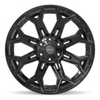 4PLAY 4P83 22x10 6x135 + 6x139.7 -18et Gloss Black Wheel